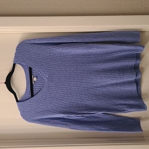 Very comfortable cornflower blue sweater.